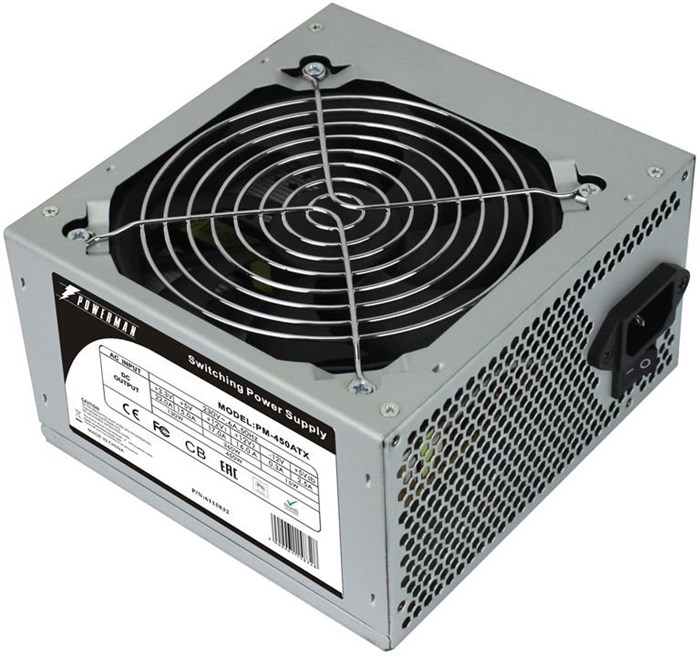 Блок питания 450W PowerMan PM-450ATX OEM 12223 - фото 13698