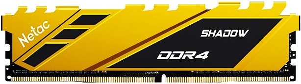 Оперативная память 8Gb DDR4 2666MHz Netac Shadow Yellow (NTSDD4P26SP-08Y) 12309 - фото 13834