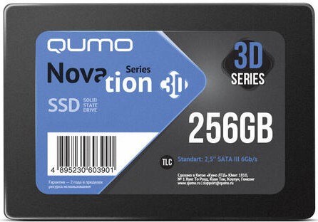 Накопитель SSD 256Gb QUMO Novation (Q3DT-256GSCY) 12347 - фото 13883