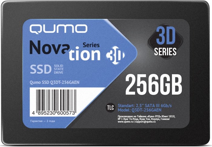 Накопитель SSD 256Gb QUMO Novation 3D (Q3DT-256GAEN) 12348 - фото 13884