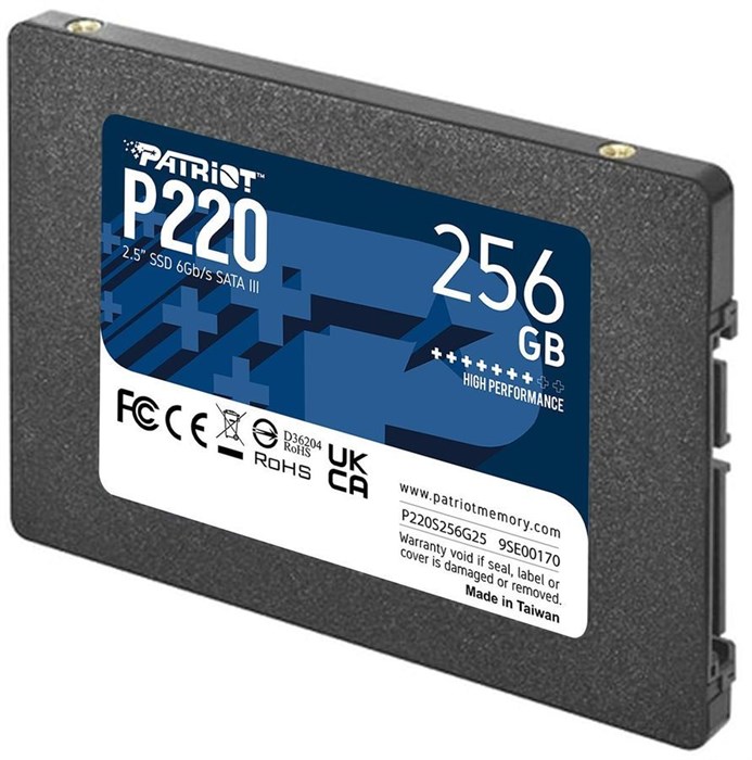 Накопитель SSD 256Gb Patriot P220 (P220S256G25) 12550 - фото 14148