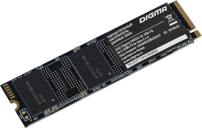 Накопитель SSD 256Gb Digma Mega S3 (DGSM3256GS33T) 12708 - фото 14351