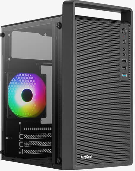 Корпус AeroCool Cs-109-G Black 13343 - фото 15291