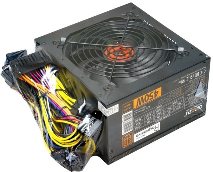 Блок питания 450W Ginzzu PB450 OEM 13385 - фото 15359