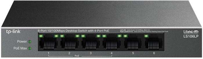 Коммутатор (свитч) TP-Link LS106LP 13600 - фото 15695