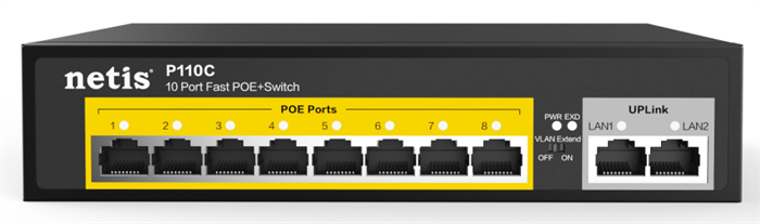 Коммутатор (свитч) Netis P110C 13945 - фото 16162