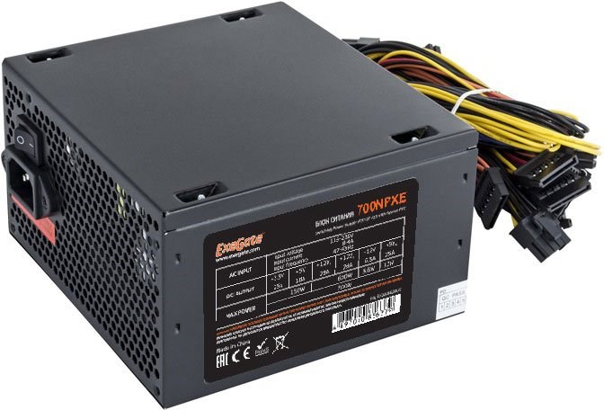 Блок питания 700W ExeGate 700NPXE OEM 14066 - фото 16396