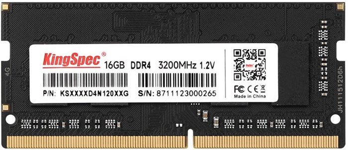 Оперативная память 16Gb DDR4 3200MHz KingSpec SO-DIMM (KS3200D4N12016G) 14359 - фото 16838