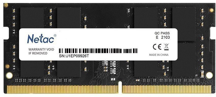 Оперативная память 16Gb DDR4 3200MHz Netac SO-DIMM (NTBSD4N32SP-16) 14879 - фото 17604