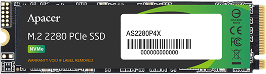 Накопитель SSD 512Gb Apacer AS2280P4X (AP512GAS2280P4X-1) 15820 - фото 19255