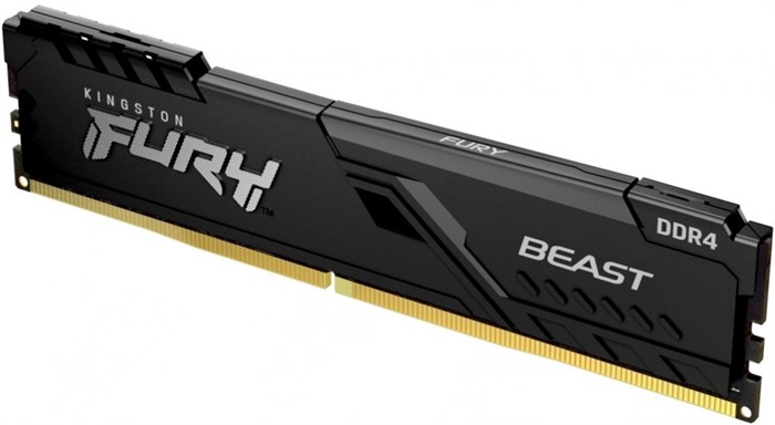 Оперативная память 16Gb DDR4 3200MHz Kingston Fury Beast Black (KF432C16BB1/16) 16277 - фото 20018