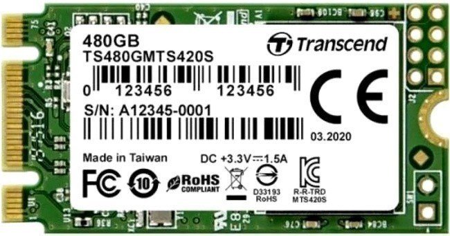 Накопитель SSD 480Gb Transcend MTS420 (TS480GMTS420S) 16342 - фото 20156