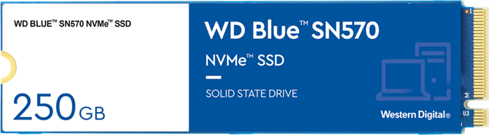 Накопитель SSD 250Gb WD Blue SN570 (WDS250G3B0C) 16395 - фото 20240