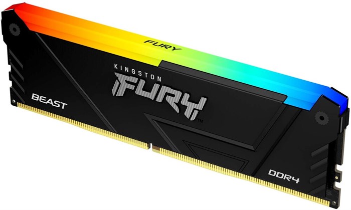 Оперативная память 16Gb DDR4 2666MHz Kingston Fury Beast RGB (KF426C16BB2A/16) 16711 - фото 20858