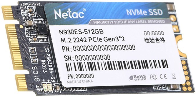 Накопитель SSD 512Gb Netac N930ES (NT01N930ES-512G-E2X) 16967 - фото 21403