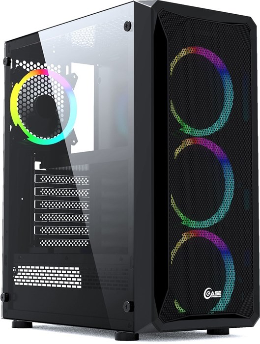 Корпус Powercase Mistral Z4 Mesh RGB Black 17134 - фото 21733