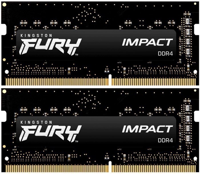 Оперативная память 16Gb DDR4 3200MHz Kingston Fury Impact SO-DIMM (KF432S20IBK2/16) (2x8Gb KIT) 17213 - фото 21927