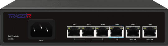 Коммутатор (свитч) TRASSIR TR-NS1206-65-4POE 17270 - фото 22057