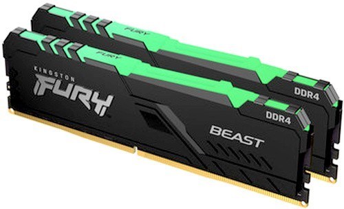 Оперативная память 16Gb DDR4 2666MHz Kingston Fury Beast RGB (KF426C16BBAK2/16) (2x8Gb KIT) 17966 - фото 23557