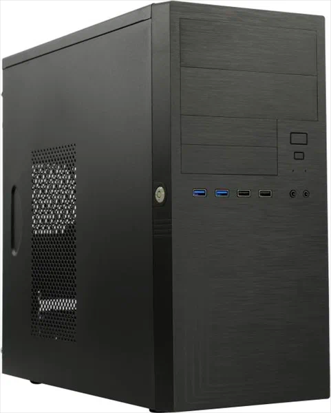 Корпус Powerman EL555BK 450W Black 18398 - фото 24430