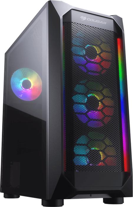 Корпус Cougar MX410 Mesh-G RGB Black 18608 - фото 24924