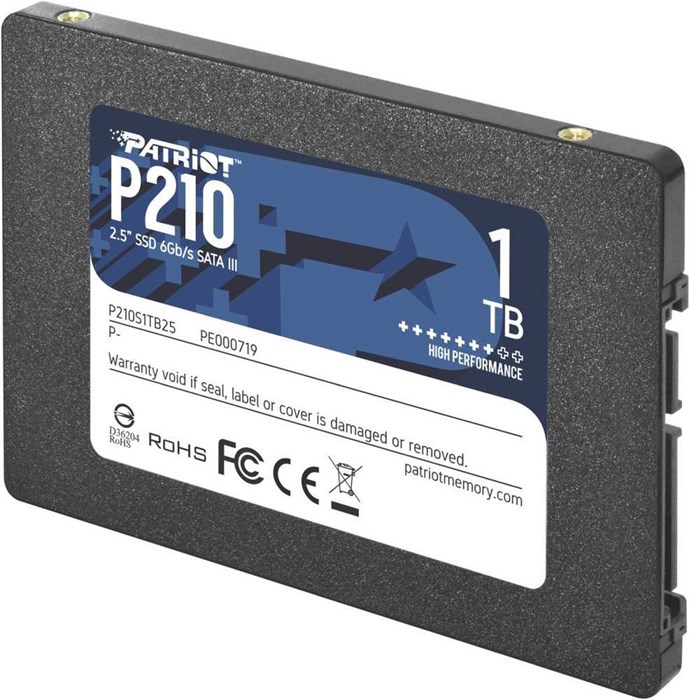 Накопитель SSD 1Tb Patriot P210 (P210S1TB25) 18708 - фото 25153