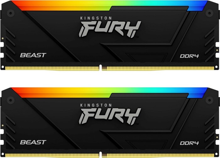 Оперативная память 16Gb DDR4 3600MHz Kingston Fury Beast RGB (KF436C17BB2AK2/16) (2x8Gb KIT) 19171 - фото 26266