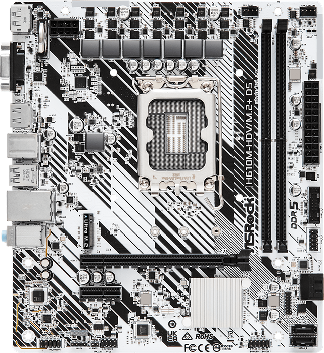 Материнская плата ASRock H610M-HDV/M.2+ D5 20256 - фото 28667