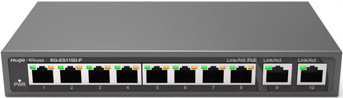 Коммутатор (свитч) Ruijie Reyee RG-ES110D-P 20729 - фото 29498