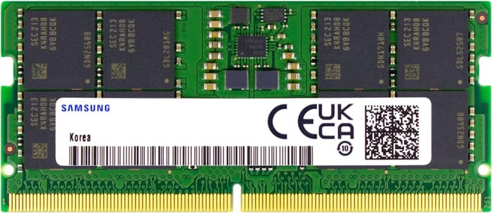 Оперативная память 32Gb DDR5 5600MHz Samsung SO-DIMM OEM 22087 - фото 32415