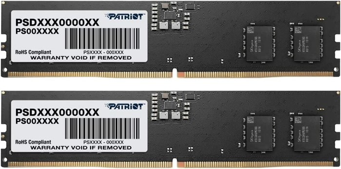 Оперативная память 32Gb DDR5 4800MHz Patriot Signature (PSD532G4800K) (2x16Gb KIT) 22209 - фото 32705