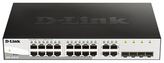 Коммутатор (свитч) D-Link DGS-1210-20 22274 - фото 32865