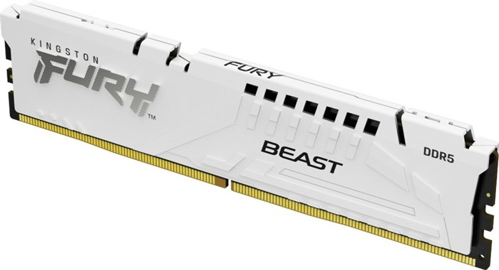 Оперативная память 32Gb DDR5 6000MHz Kingston Fury Beast White (KF560C40BW-32) 22318 - фото 32946