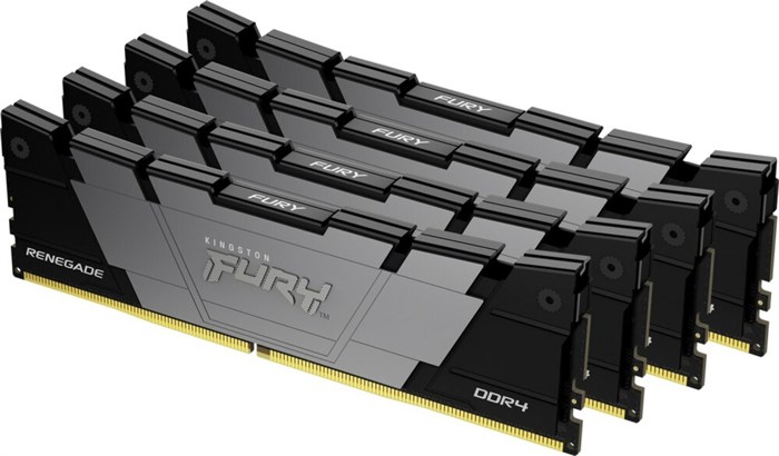 Оперативная память 32Gb DDR4 3600MHz Kingston Fury Renegade (KF436C16RB2K4/32) (4x8Gb KIT) 22448 - фото 33200