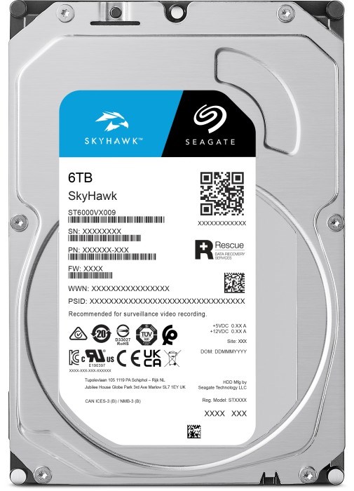 Жёсткий диск 6Tb SATA-III Seagate SkyHawk (ST6000VX009) 23407 - фото 35017