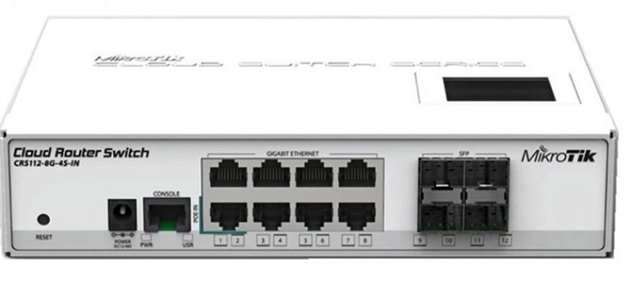 Коммутатор (свитч) MikroTik CRS112-8G-4S-IN 23850 - фото 35914