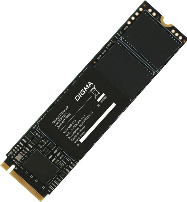 Накопитель SSD 2Tb Digma Meta M6E (DGSM4002TM6ET) 23871 - фото 35963