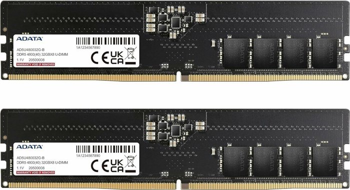 Оперативная память 64Gb DDR5 4800MHz ADATA (AD5U480032G-DT) (2x32Gb KIT) 24198 - фото 36640