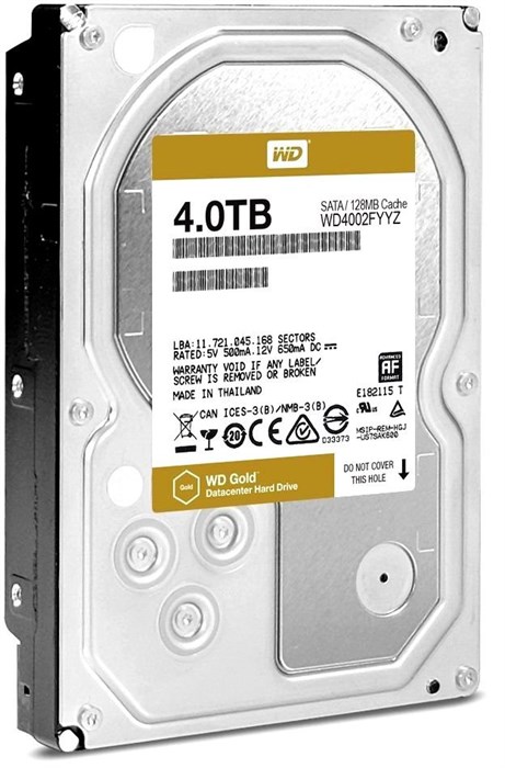 Жёсткий диск 4Tb SATA-III WD Gold (WD4002FYYZ) 24784 - фото 37940