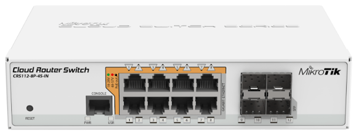 Коммутатор (свитч) MikroTik CRS112-8P-4S-IN 24892 - фото 38191