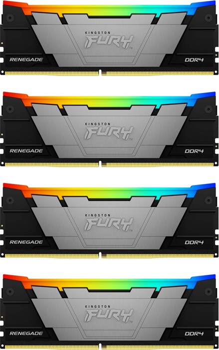 Оперативная память 64Gb DDR4 3200MHz Kingston Fury Renegade RGB (KF432C16RB12AK4/64) (4x16Gb KIT) 25274 - фото 38958