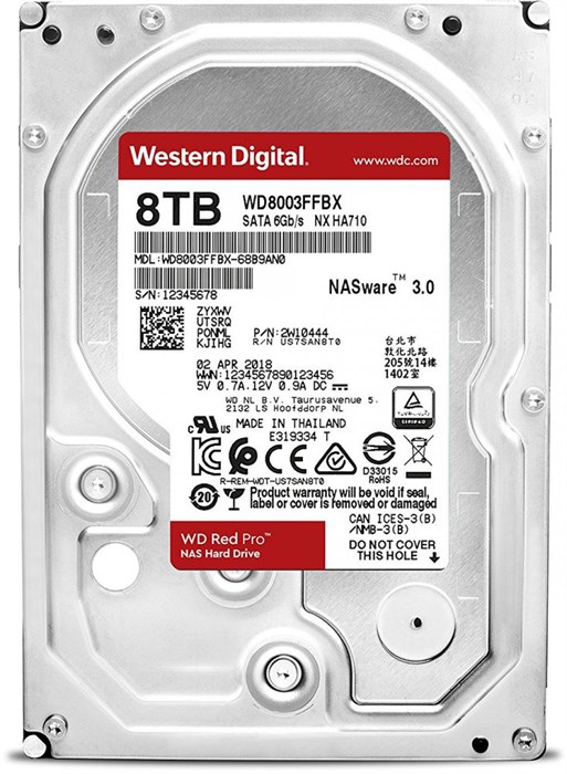 Жёсткий диск 8Tb SATA-III WD Red Pro (WD8003FFBX) 25393 - фото 39189