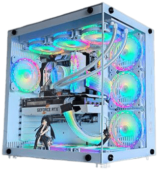 Корпус Lamptron ROB360W Monitor Case White 25521 - фото 39470