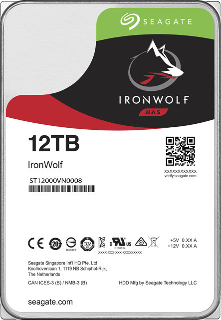 Жёсткий диск 12Tb SATA-III Seagate IronWolf (ST12000VN0008) 26221 - фото 40966