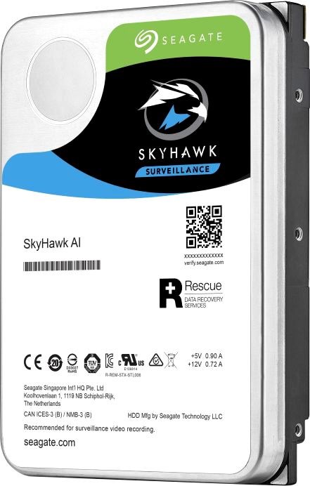 Жёсткий диск 12Tb SATA-III Seagate SkyHawk AI (ST12000VE0008) 26322 - фото 41179