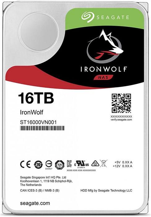 Жёсткий диск 16Tb SATA-III Seagate IronWolf (ST16000VN001) 26479 - фото 41516