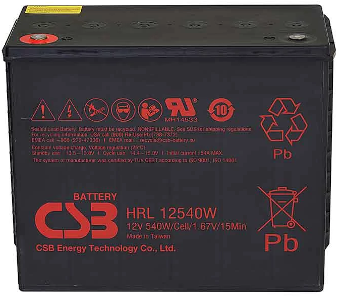 Аккумуляторная батарея CSB HRL12540W 29185 - фото 46944