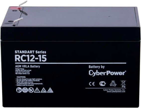 Аккумуляторная батарея CyberPower RC 12-15 29207 - фото 46968