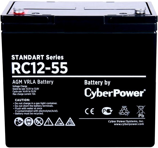 Аккумуляторная батарея CyberPower RC 12-55 29219 - фото 46980