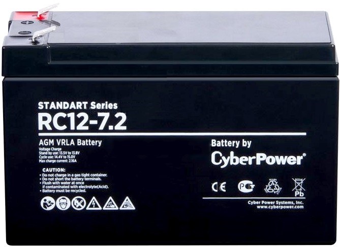 Аккумуляторная батарея CyberPower RC 12-7.2 29222 - фото 46983